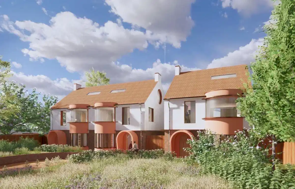 Architects-Greenwich-Three-Houses-Backland-Development-Sustainable-2MC-Front-view-5