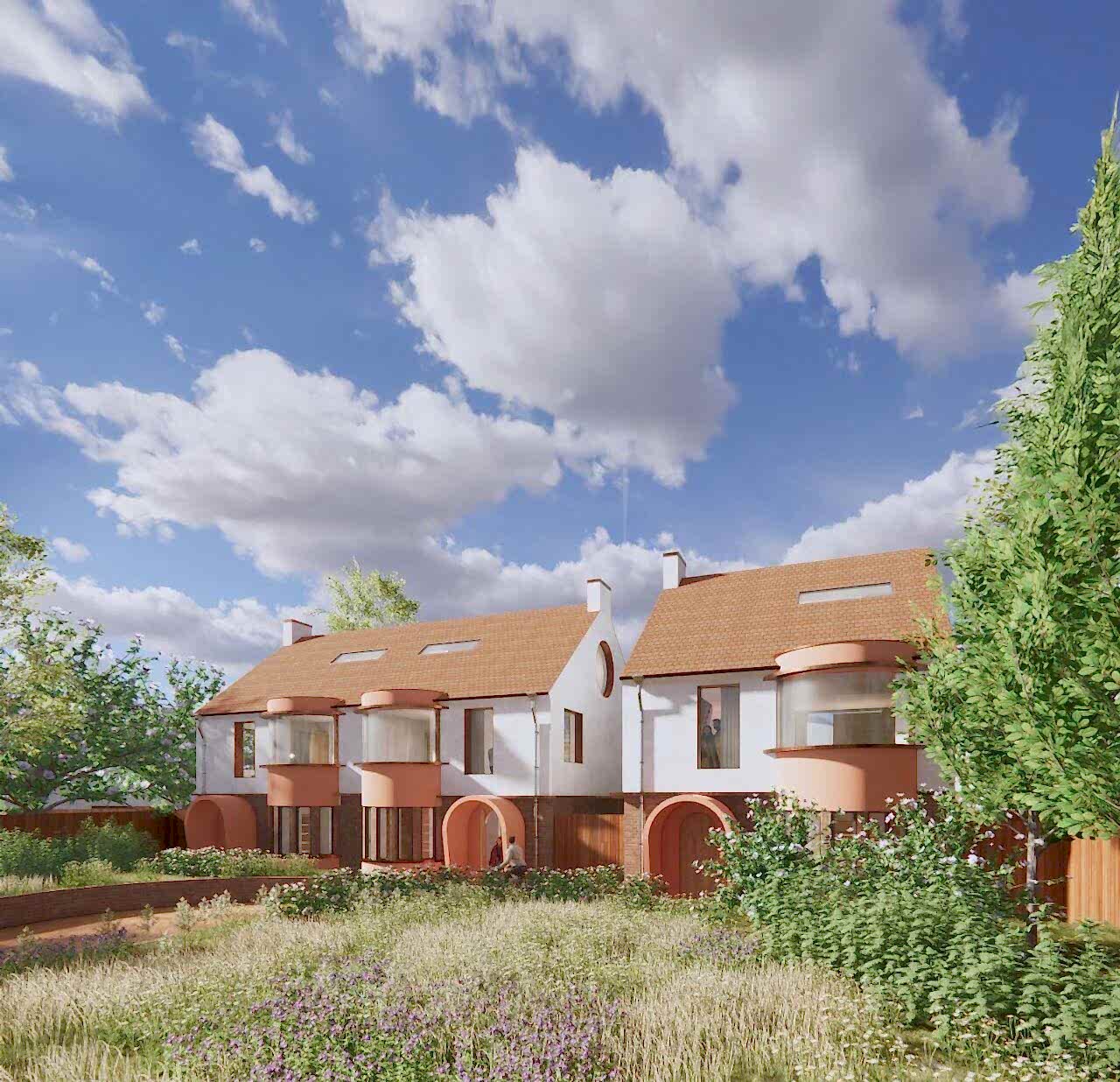 RISE-Design-Studio-Architects-Greenwich-Three-Houses-Backland-Development-Sustainable-Architecture-2MC-Front-view-4