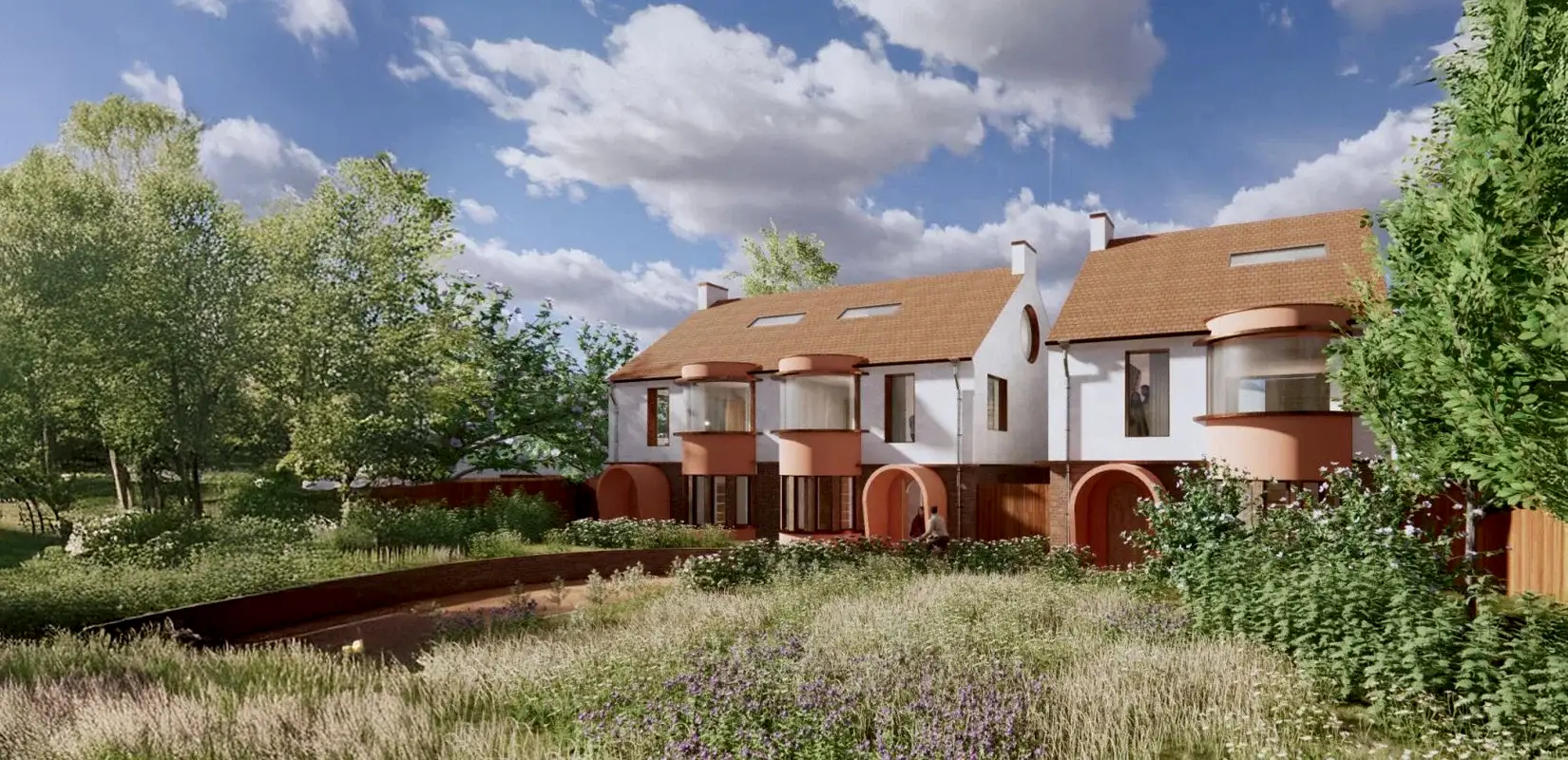 RISE-Design-Studio-Architects-Greenwich-Three-Houses-Backland-Development-Sustainable-Architecture-2MC-Front-View
