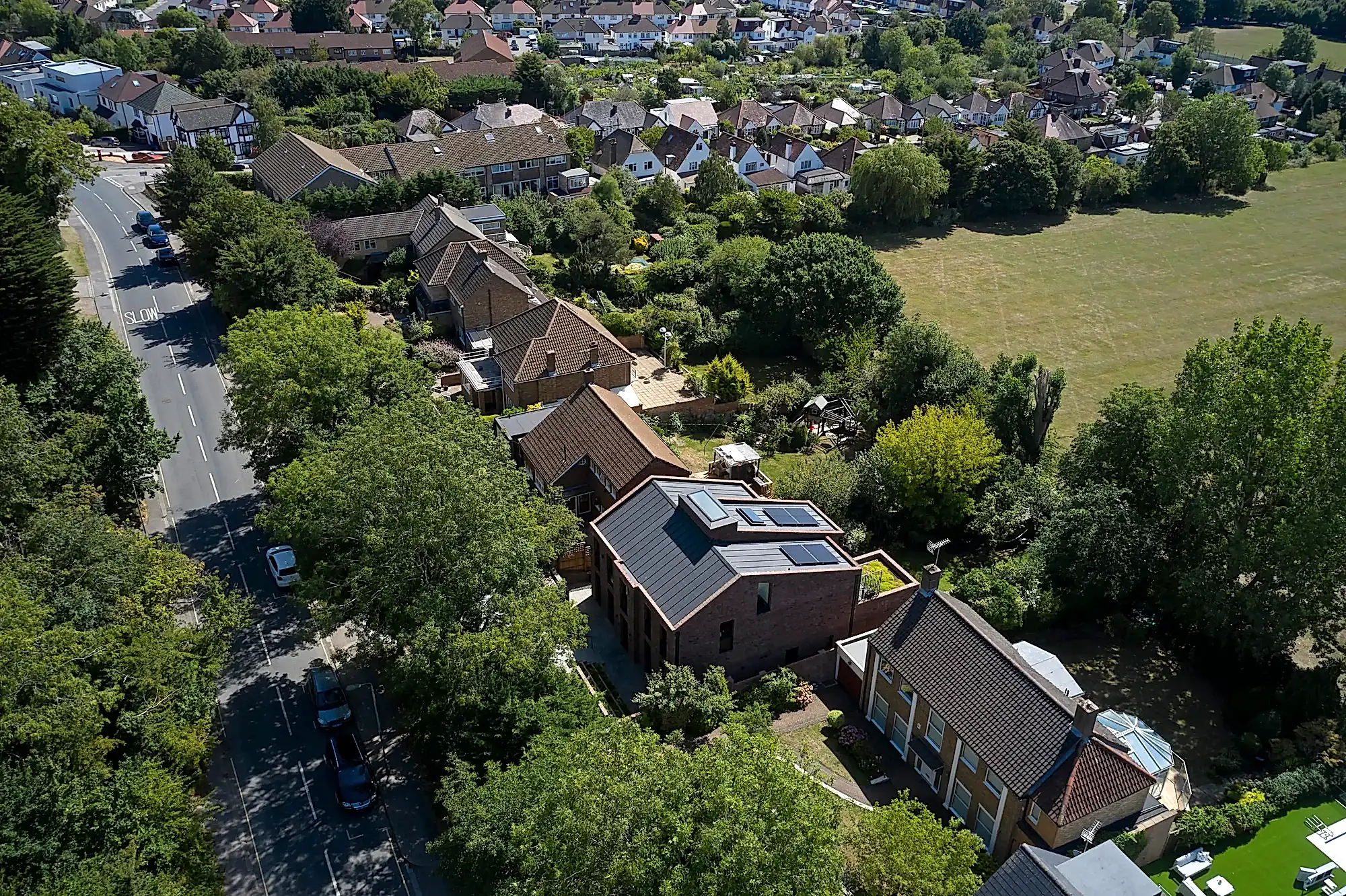 RISE-Design-Studio-Architects-Mill-Hill-House-New-Build-Sustainable-Home-3AF-01-Aerial-View-1