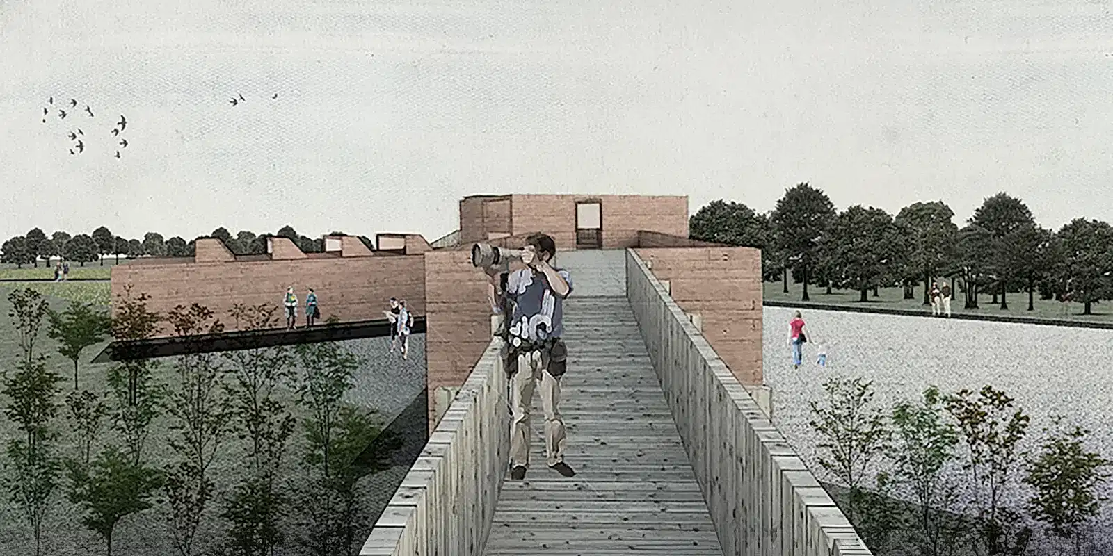 RISE-Design-Studio-Architects-Visitor-Hub-Langley-Vale-Woodland-Trust-2CB-Walkway-View