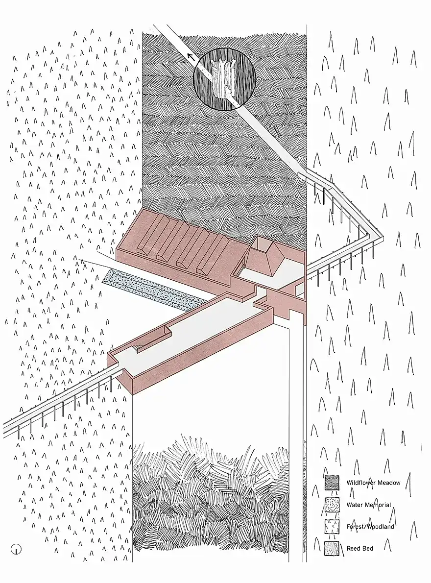 RISE-Design-Studio-Architects-Visitor-Hub-Langley-Vale-Woodland-Trust-3AF-01-3D-Axonometric