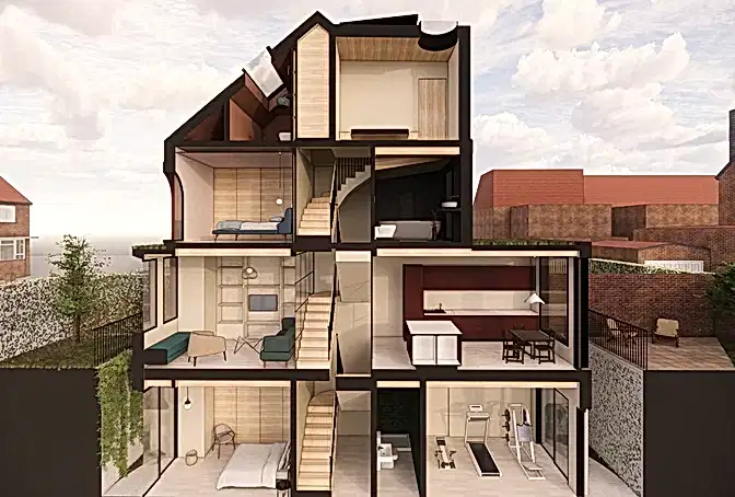 RISE_Design_Studio-Red_Arches_House-Pre_Application-Pre_App-Section