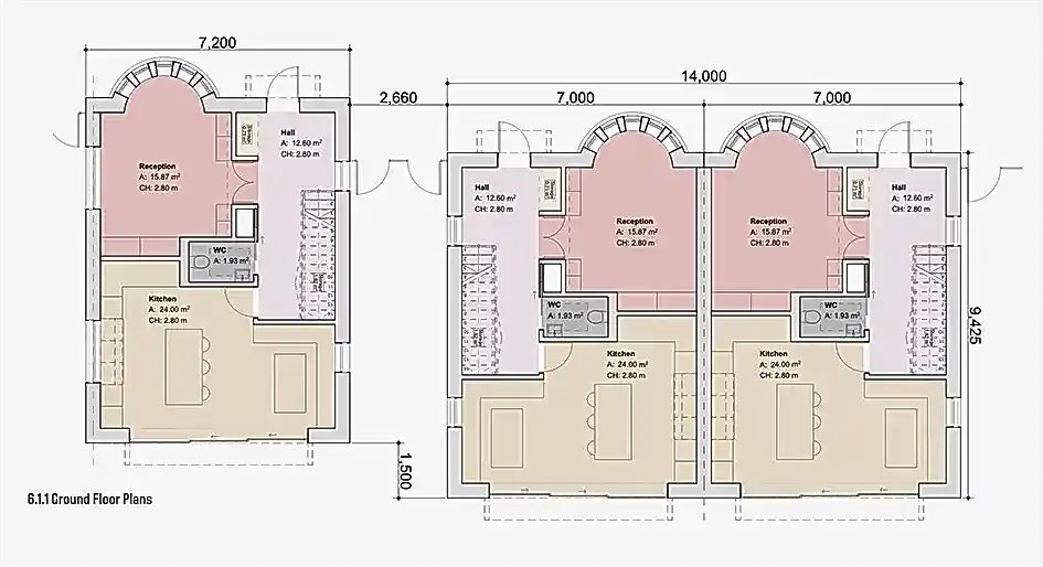 RISE-Design-Studio-Architects-Greenwich-Three-Houses-Backland-Development-Sustainable-Architecture-4DR-03-Ground-Floor-Plan
