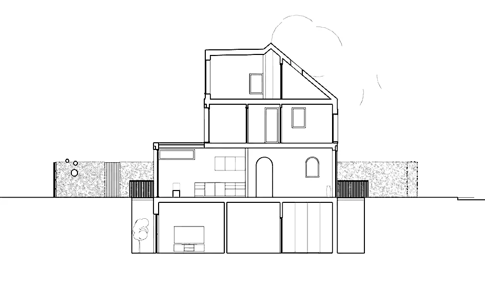 RISE-Design-Studio-Architects-Red-Arches-House-Backland-Development-4DR-5-Long-Section