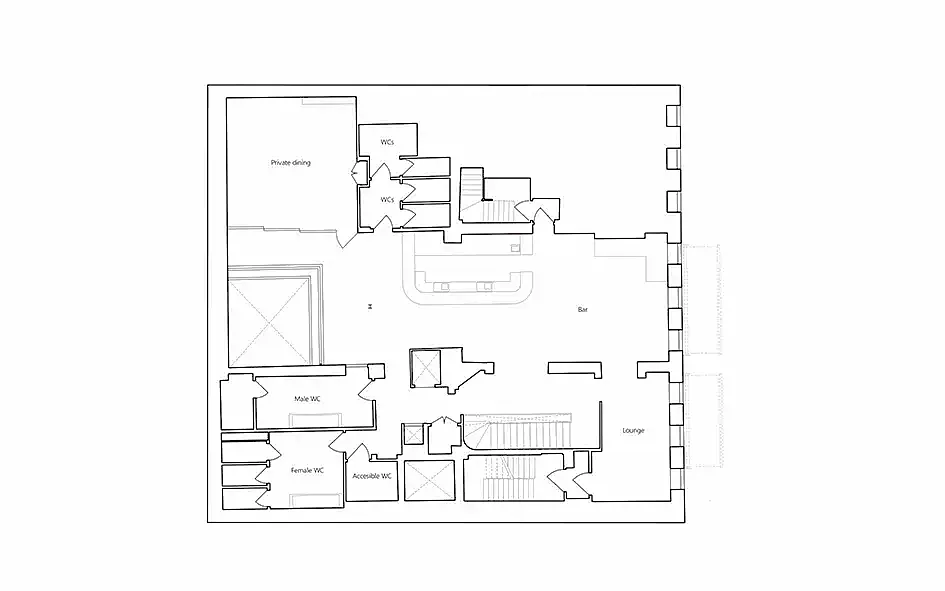 RISE-Design-Studio-Architects-Restaurant-Carousel-Two-Interiors-Fit-Out-DR3-First-Floor-Plan-Existing