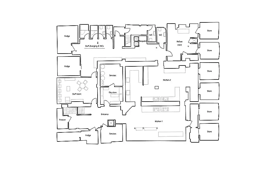 RISE-Design-Studio-Architects-Restaurant-Carousel-Two-Interiors-Fit-Out-DR4-Basement-Floor-Plan-Proposed