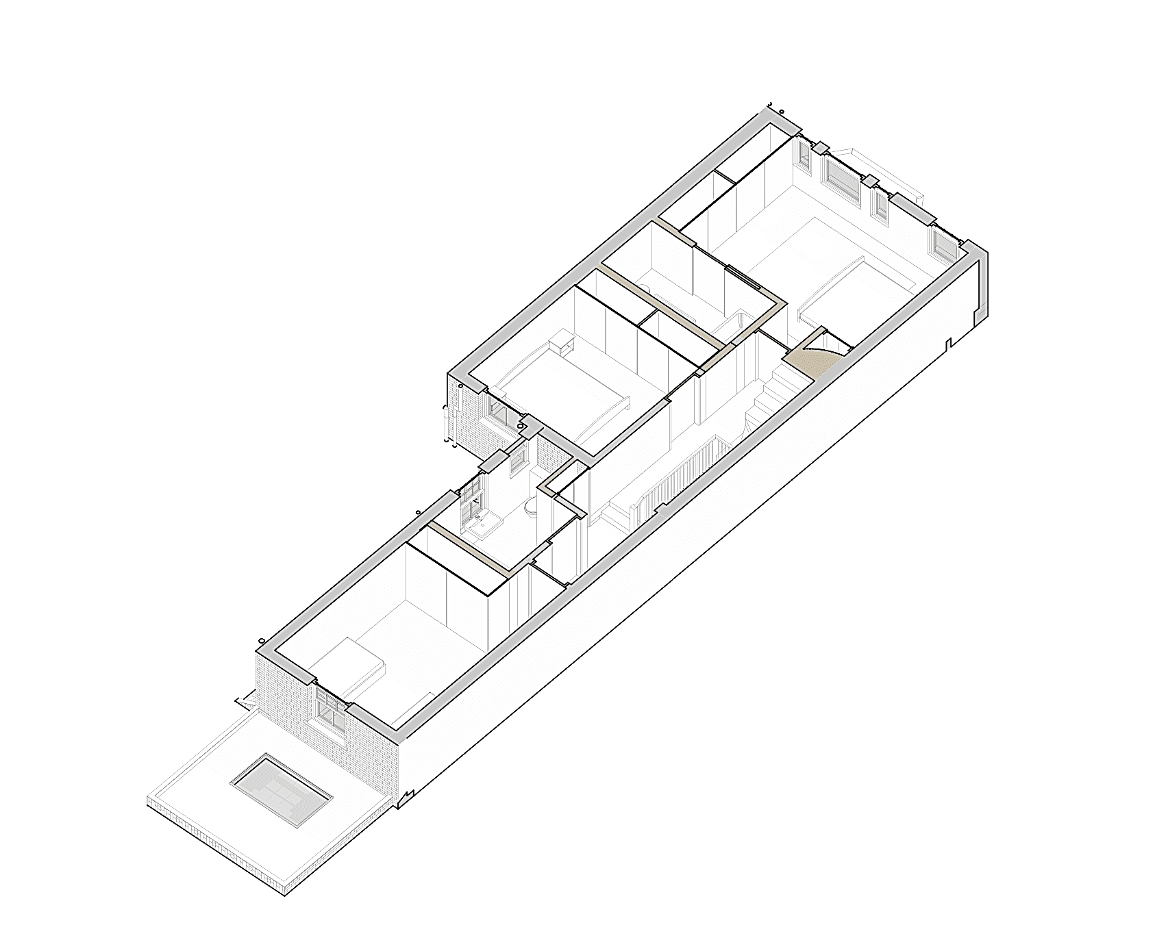RISE-Design-Studio-Oriel-House-Queens-Park-Axo-First-Floor