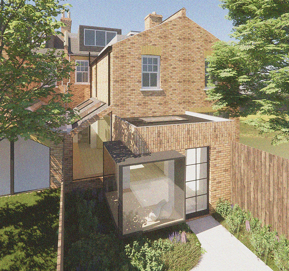 view of Oriel House low energy home in Queens Park North West London