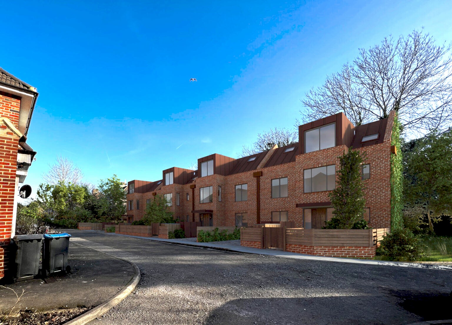 Four new mews houses designed to Passivhaus standards by RISE Design Studio