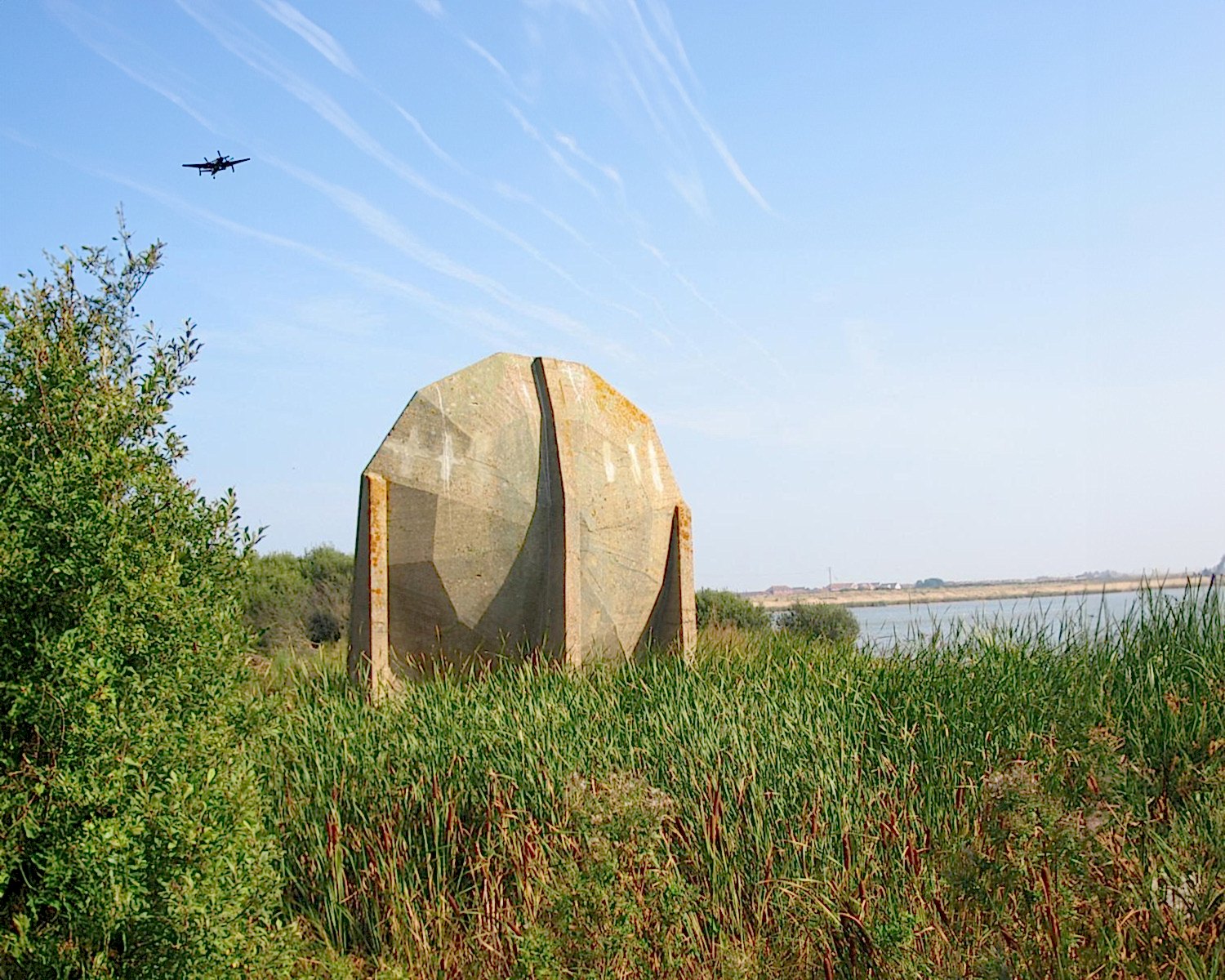 An image of a Sound Mirror in Dungeness, South East England
