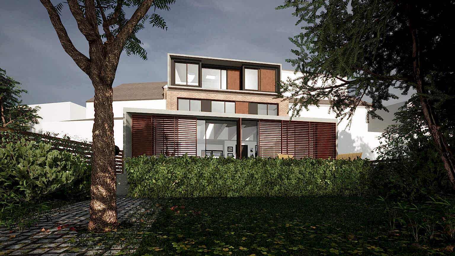 image of Herbert Paradise rear and dormer extension project in Kensal Rise, North West London, includes a Heat Pump as well as other low carbon solutions 
